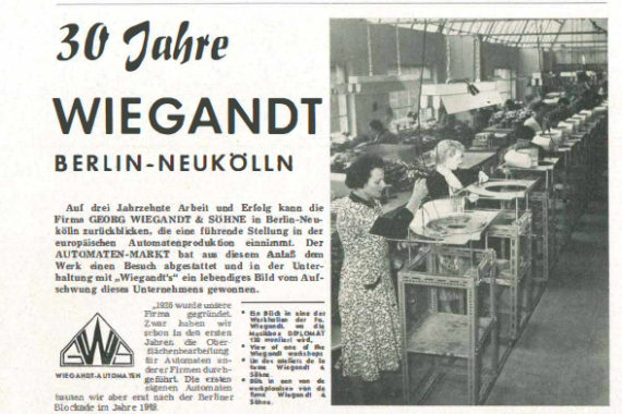 30 Jahre Wiegandt-Automaten - Einblicke in die Produktion