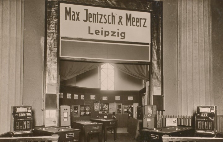 Foto Messestand Max Jetzsch & Meerz auf der Frühjahrsmesse in Leipzig 1932